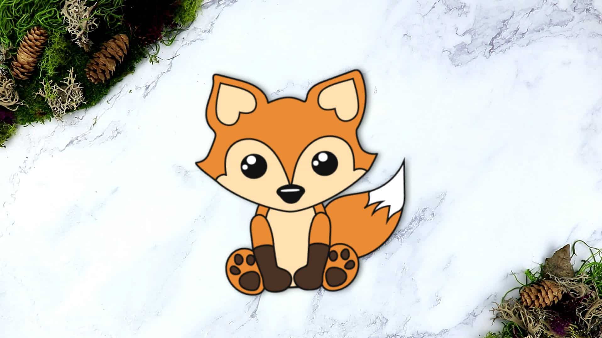 Free Printable Woodland Forest Animal Fox Cut and Paste Crafts for Kids, preschoolers, toddlers and kindergartners