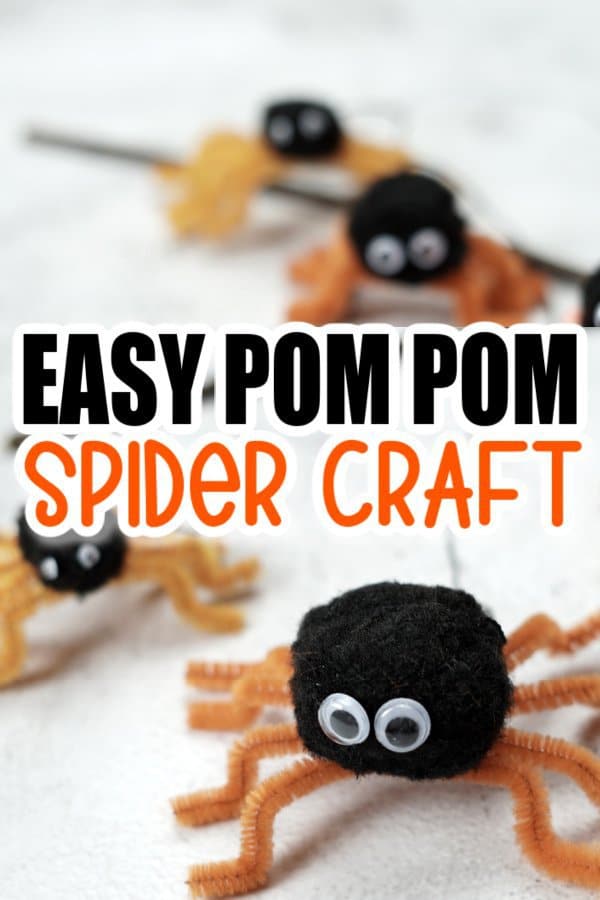 Easy Diy Fall Spider Craft for Kids of all ages including preschoolers and toddlers