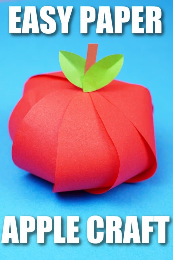 Free Printable Apple Craft for Fall and back to school crafts for preschoolers kids and toddlers