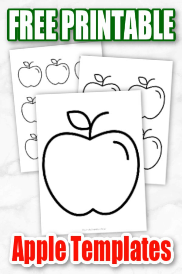Add some fun to your spring & summer crafts with this simple & free printable apple template. What a great idea for use as a stencil printable, coloring page or even a wall decoration for your room. Preschoolers & toddlers share so much fun using these apple templates as cards for their friends. Want to add a delicious looking apple template to your printables today, click here and grab your copy. #Appletemplate #Appleprintables #Summerprintables #Springprintables #Papercrafts #SimpleMomProject