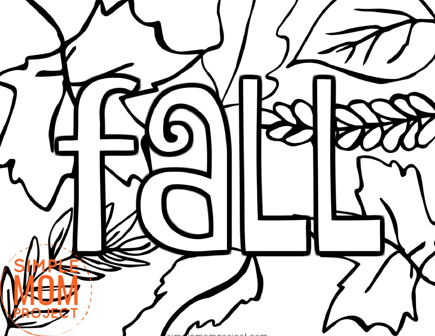 Free Printable Fall and autumn Coloring Pages for Kids preschoolers toddlers