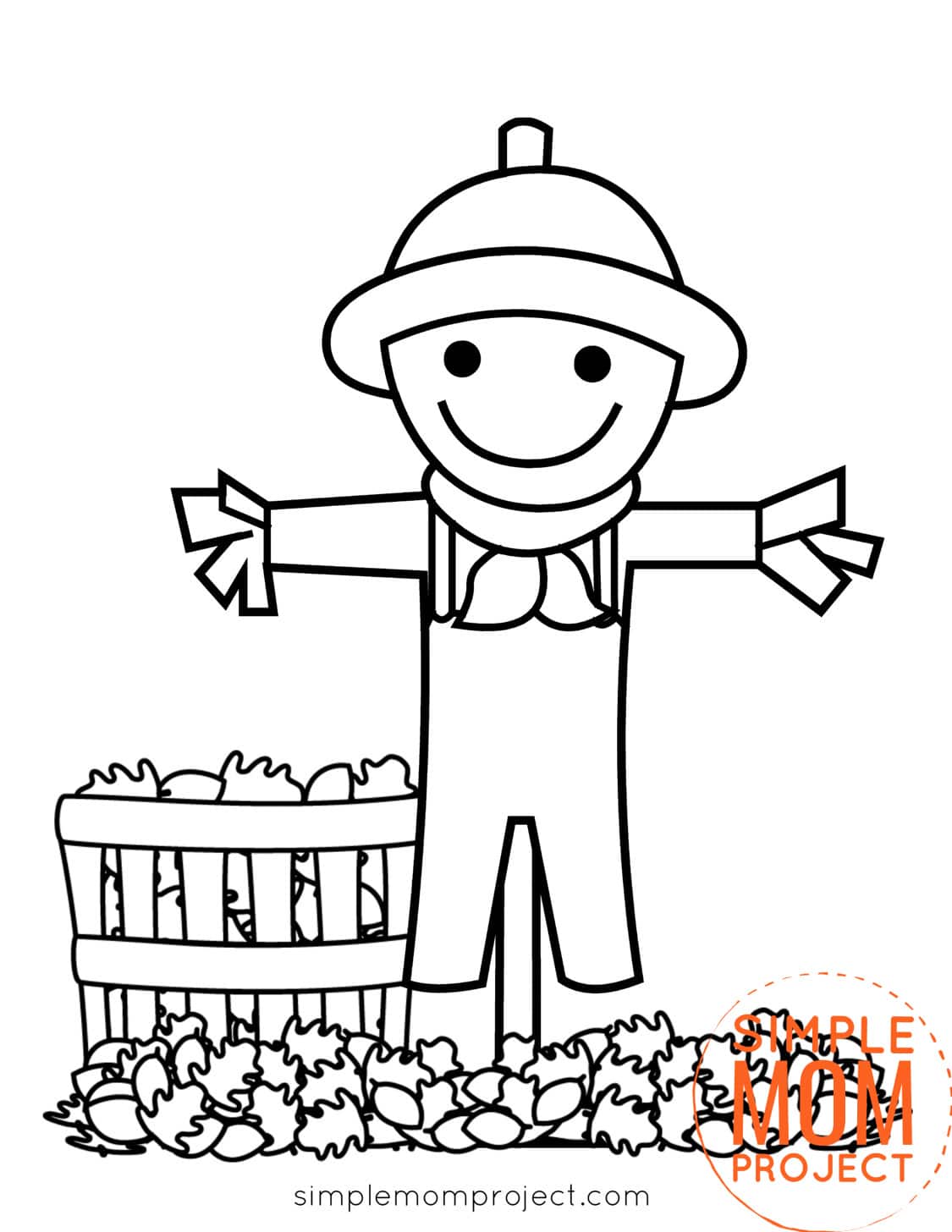 Free Printable Fall and autumn Coloring Pages for Kids preschoolers toddlers
