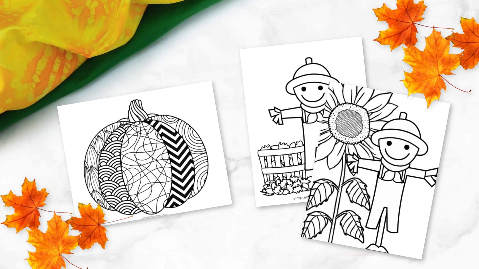 Free Printable Fall and autumn Coloring Pages for Kids preschoolers toddlers