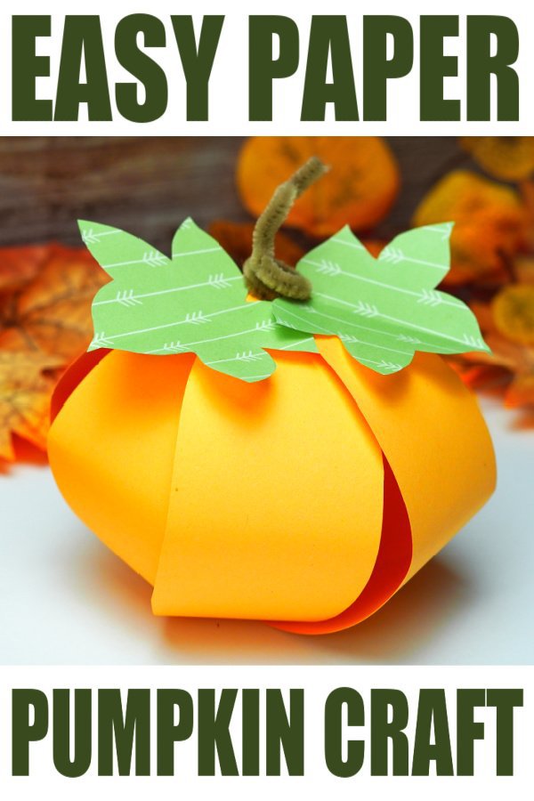 Free Printable Pumpkin Craft Template for fall for preschoolers kids and toddlers