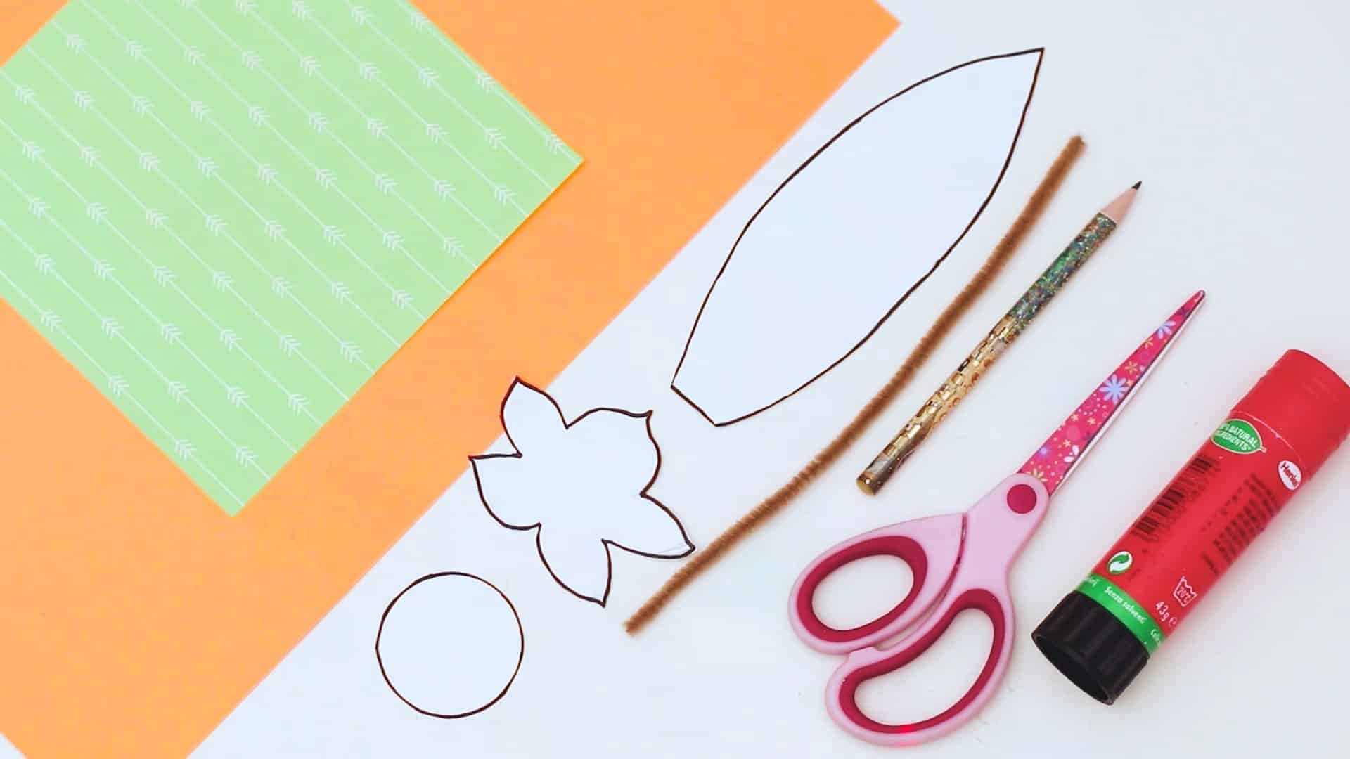 Free Printable Pumpkin Craft Template for fall for preschoolers kids and toddlers