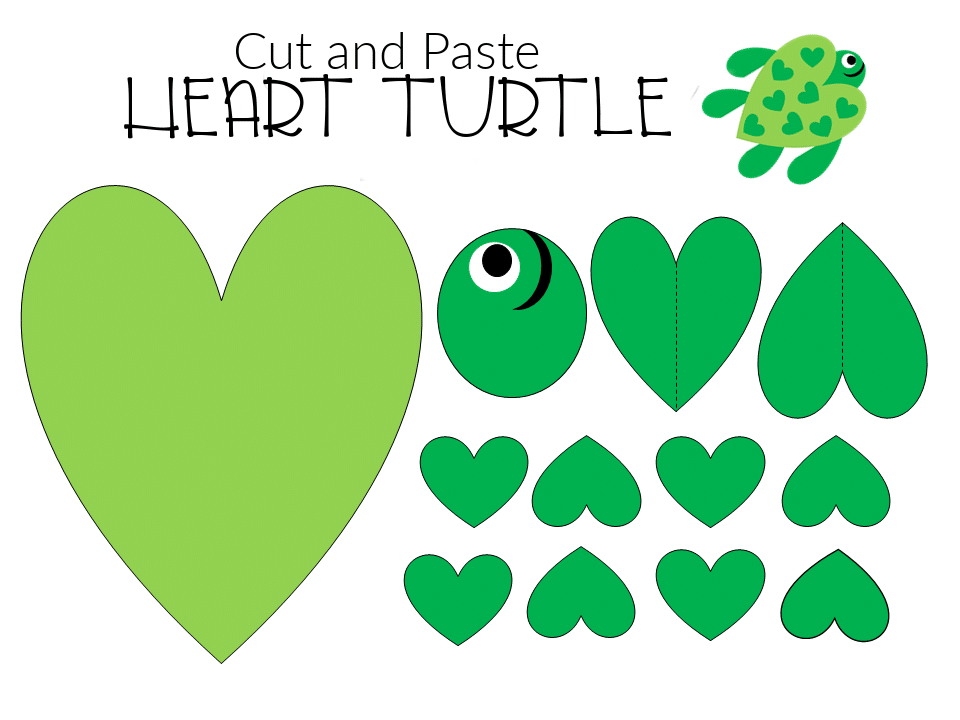 FREE and Easy Printable Diy Turtle Craft for Preschool, toddler, kindergarten