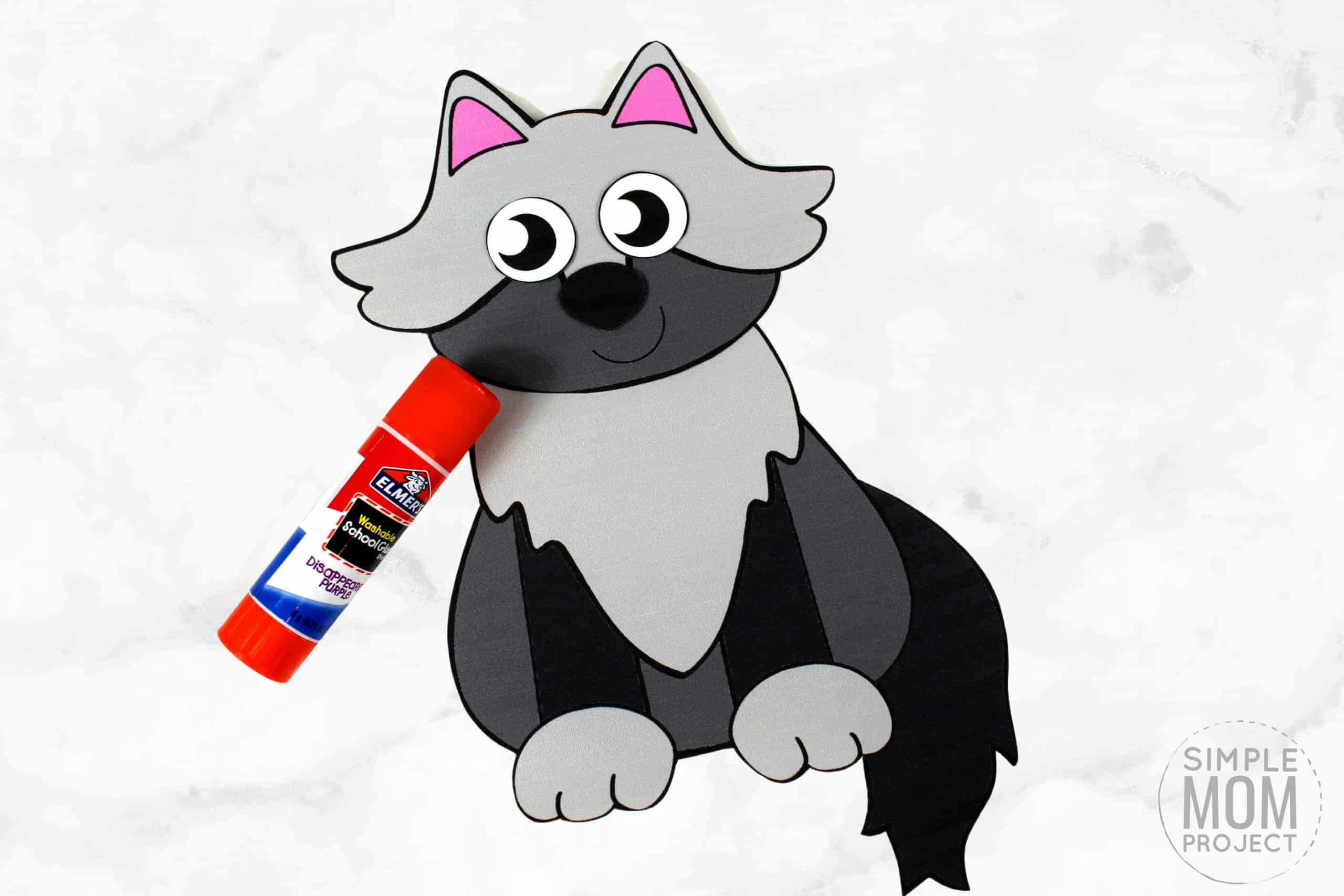 Free Printable wolf Craft for Kids, preschoolers, toddlers and kindergartners