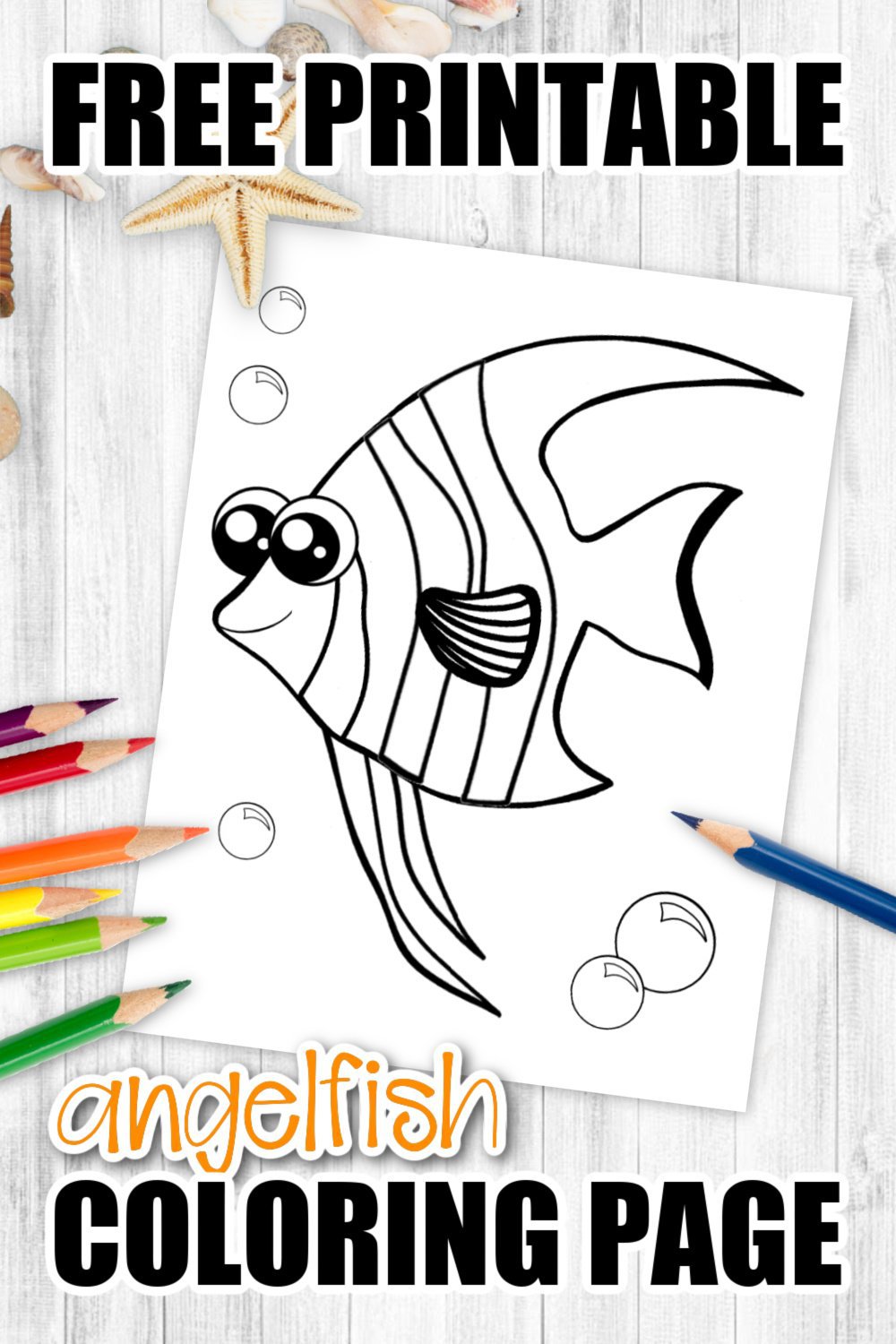 Here’s a truly beautiful way for your kids to learn about the life beneath our oceans. This cute printable Angelfish coloring page is an ideal activity to learn the letter A or use as a sea themed craft for a kindergarten art project. Known for their stunning colors, this Angelfish coloring page encourages kids to express their creativity using all their favorite colors. Grab your free printable Angelfish coloring page today & watch your toddlers magically bring this ocean animal alive!