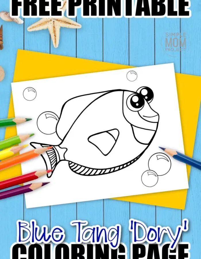 Sea themed crafts are a fun way for your kids to learn about the gorgeous ocean animals in our seas - so this cute Dory coloring page will be a friend for all preschoolers or toddlers. With such adorable eyes, these Dory coloring pages are always popular for all kindergarten art activities or even homeschool craft classes. Grab your free printable Dory coloring page today & surprise your kids with a cute Nemo for them to color - they’ll love you for it!