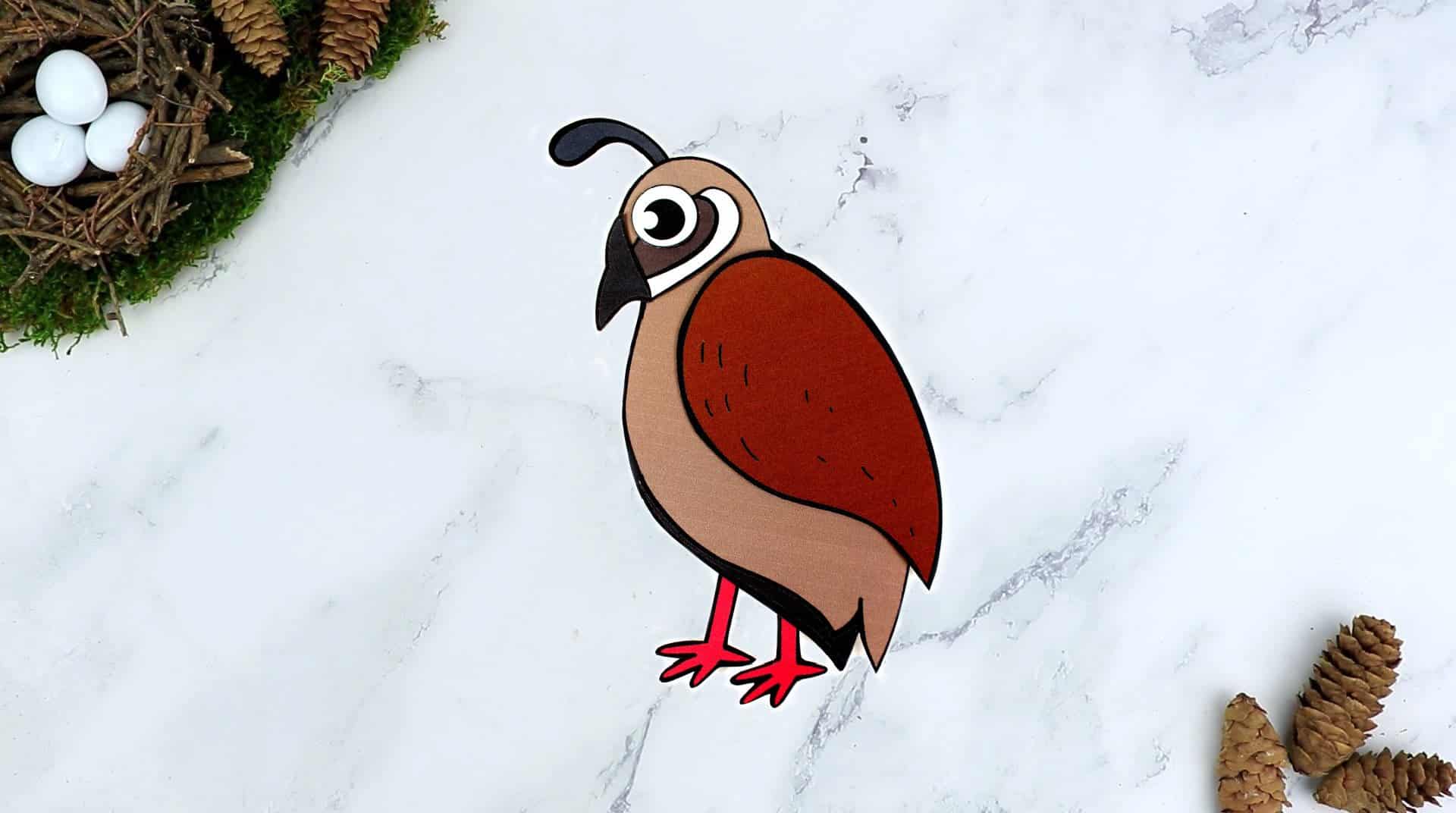 Free Printable Partridge Craft for Kids, preschoolers toddlers and kindergartners
