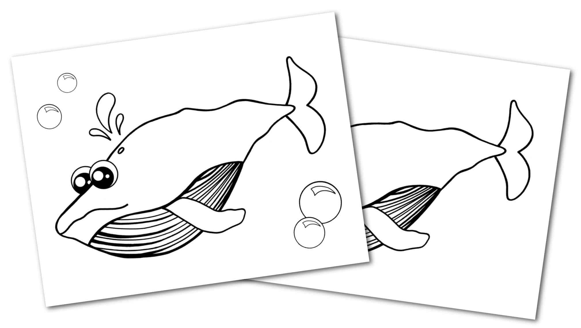 Free Printable Blue Whale Ocean Animal Convertkit for Toddlers, Kids and Preschoolers