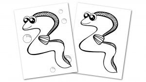 Free Printable Eel Ocean Animal Convertkit for Toddlers, Kids and Preschoolers