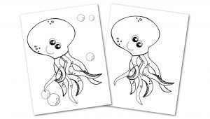 Free Printable Octopus Ocean Animal Convertkit for Toddlers, Kids and Preschoolers
