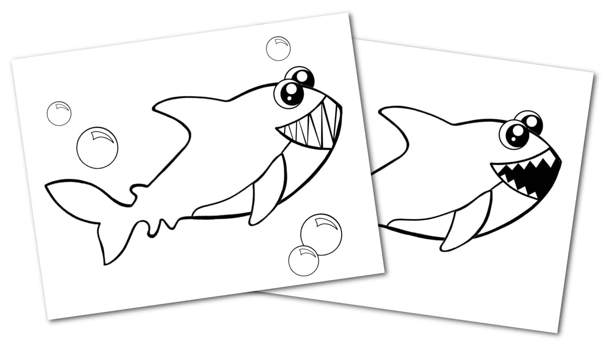 Free Printable Shark Ocean Animal Convertkit for Toddlers, Kids and Preschoolers