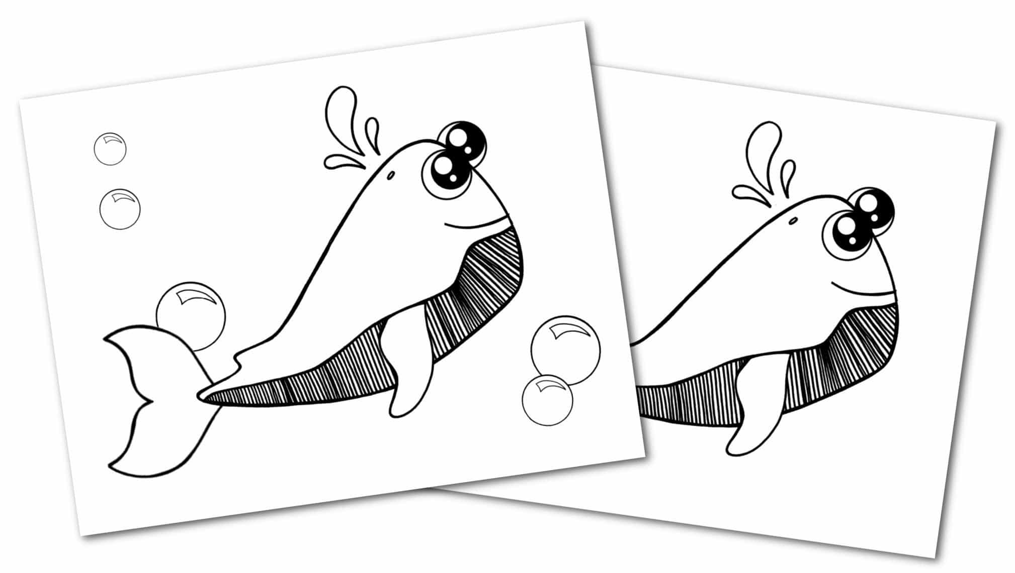 Free Printable Sperm Whale Ocean Animal Convertkit for Toddlers, Kids and Preschoolers