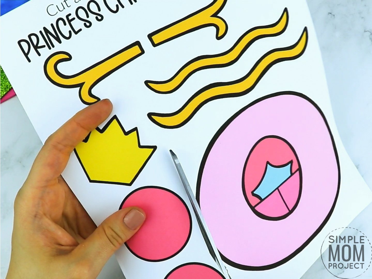 Free printable princess carriage coloring page template for kids, preschoolers and kindergartners