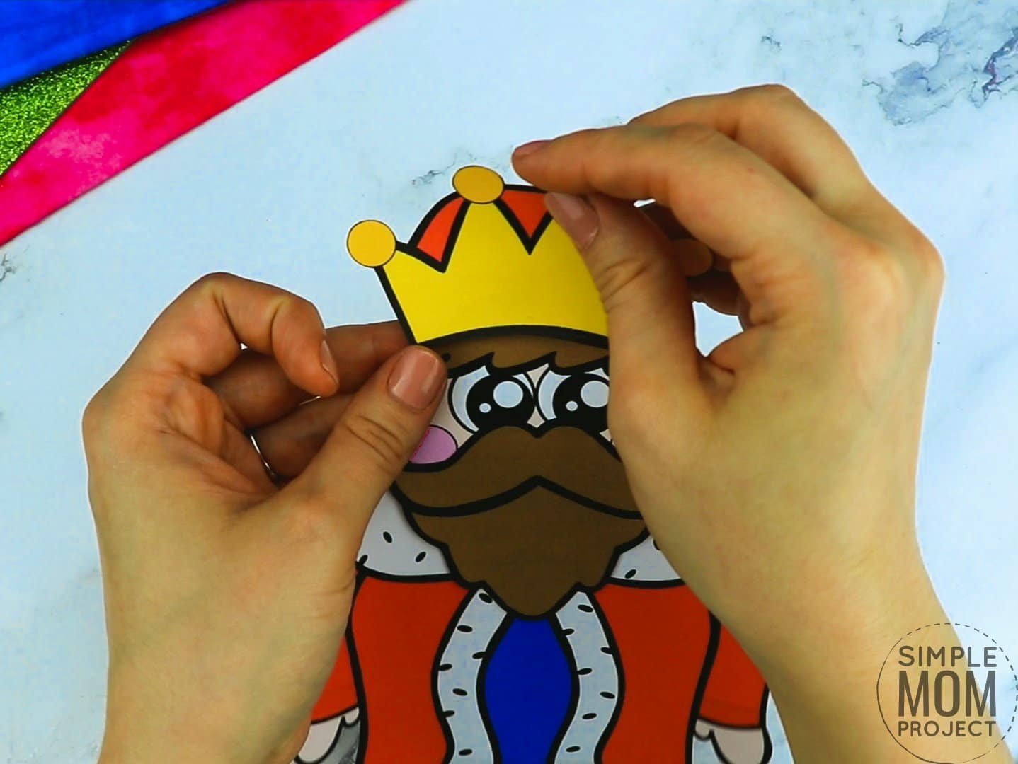 Free printable royal king coloring page template for kids, preschoolers and kindergartners