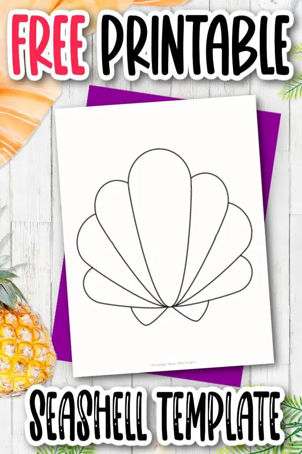 Are you looking for a fun way to invite guests to a beach party? This cut out outline seashell template is just the thing. It also makes the perfect seashell coloring page and with the simple design, you can even print it and put it in the bathroom as decoration! Click and download the free printable seashell template today!