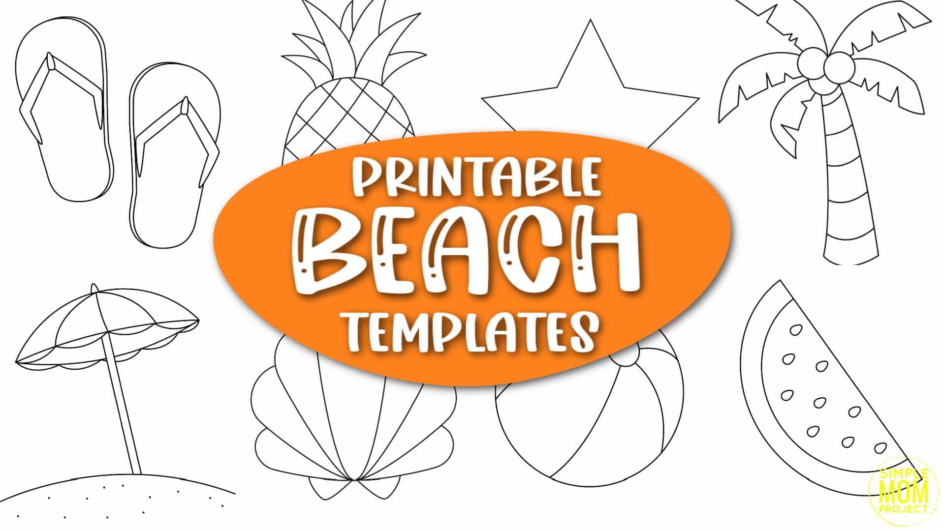 Are you looking for a one stop shop to your summer template needs? Click now to download and print these easy and classic beach summer templates perfect for beach party invites, summer coloring pages, or a rainy-day activity your kids will love!