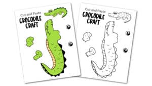 Crocodile Cut and Paste Craft for Toddlers, Preschoolers and Kindergarteners Convertkit