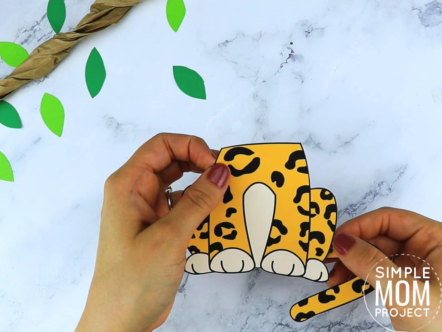 Free Printable Leopard Craft for preschoolers, toddlers and kindergartners