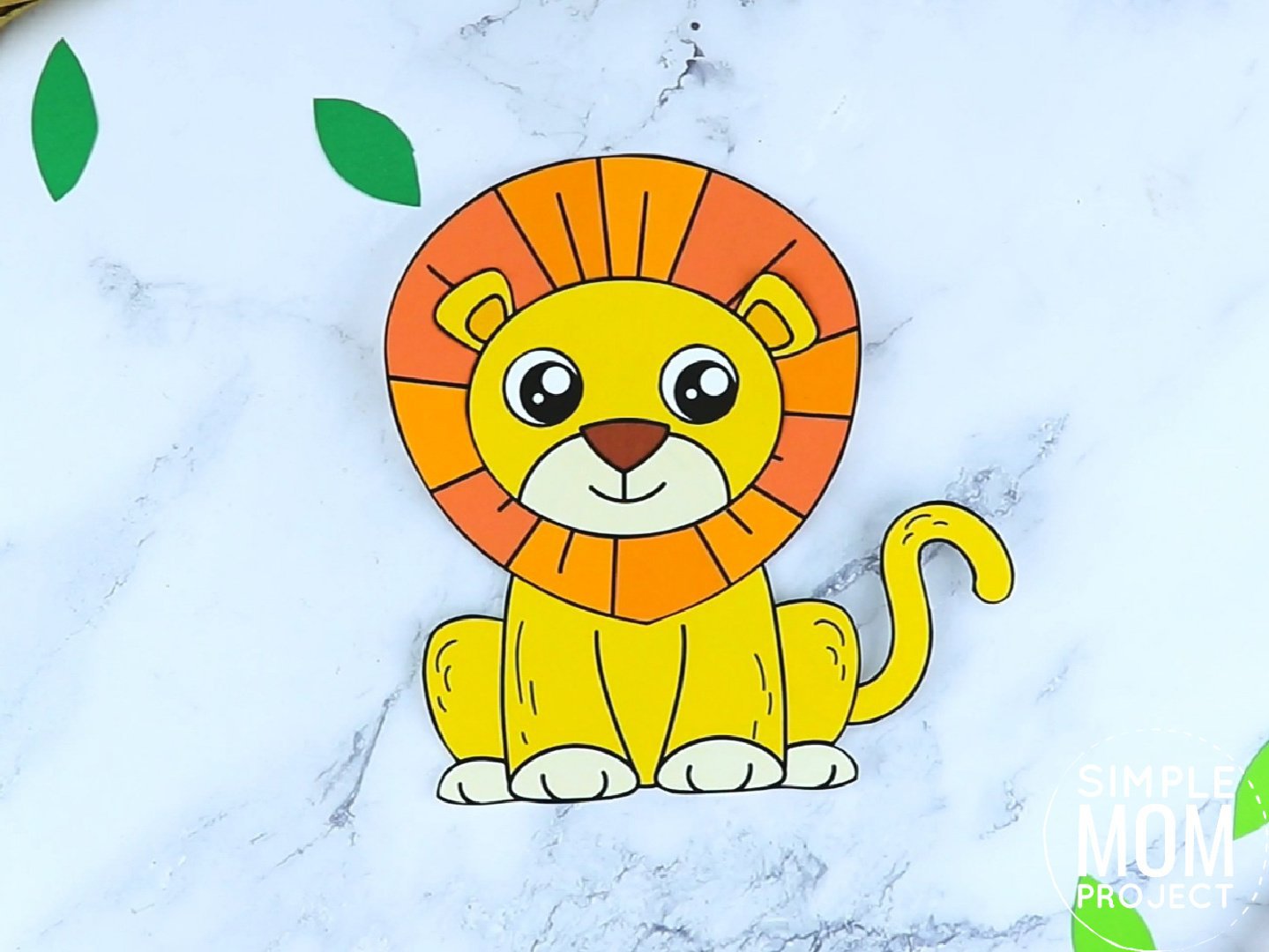 Free Printable Lion Craft for preschoolers, toddlers and kindergartners
