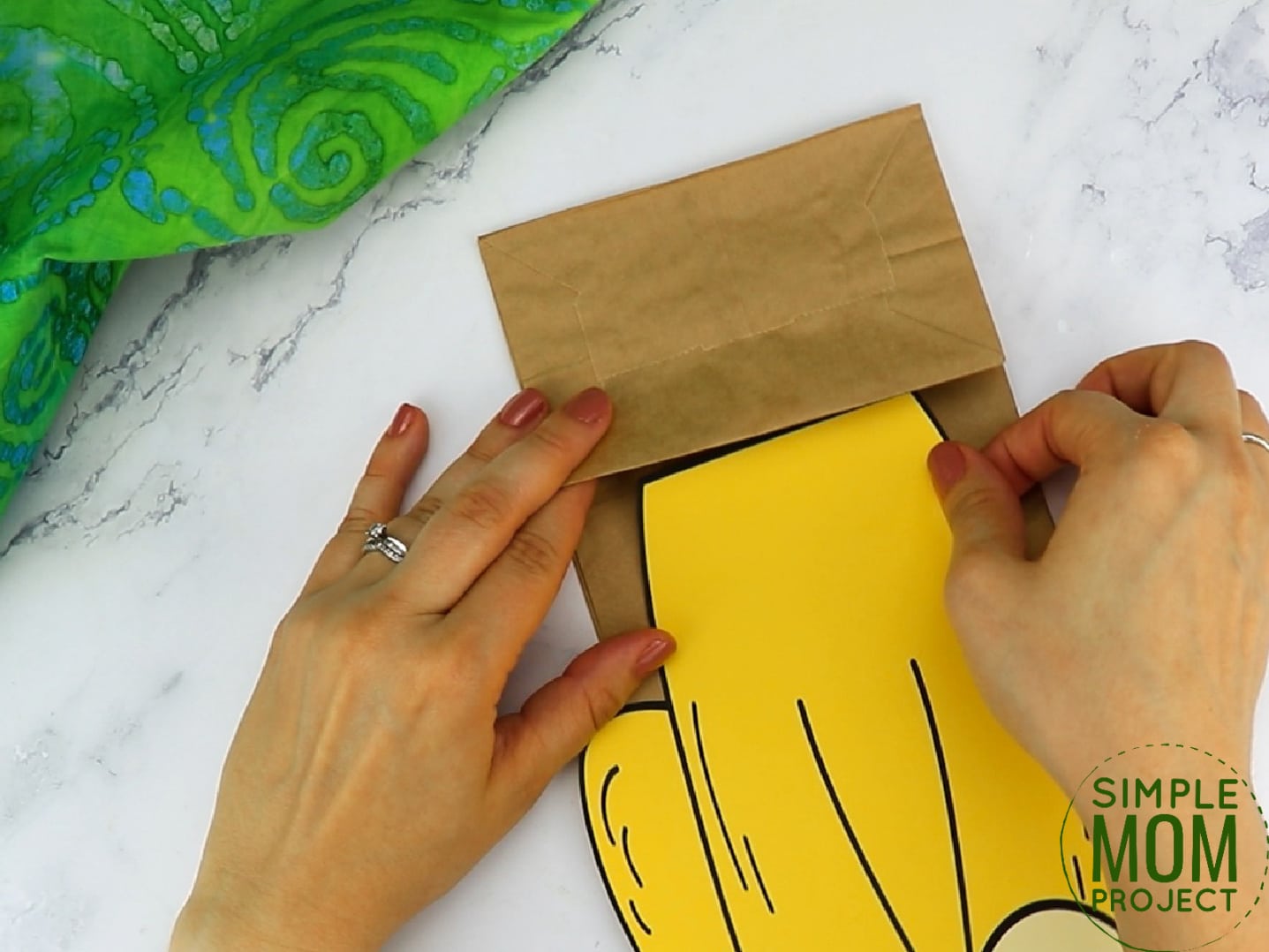Free Printable Paper Bag Lion Puppet Craft for Kids preschoolers and toddlers