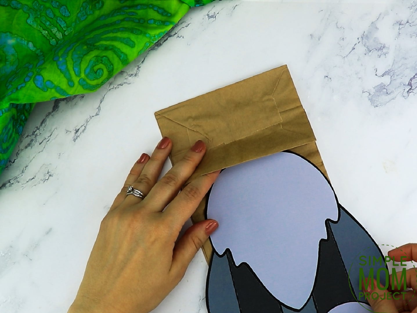 Free Printable Paper Bag Wolf Puppet Craft for Kids preschoolers and toddlers