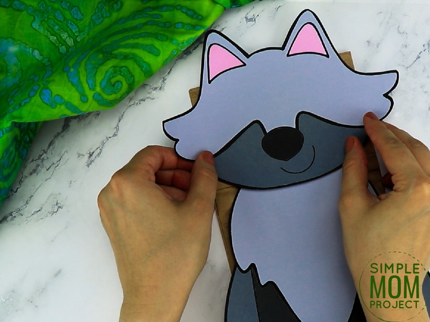 Free Printable Paper Bag Wolf Puppet Craft for Kids preschoolers and toddlers