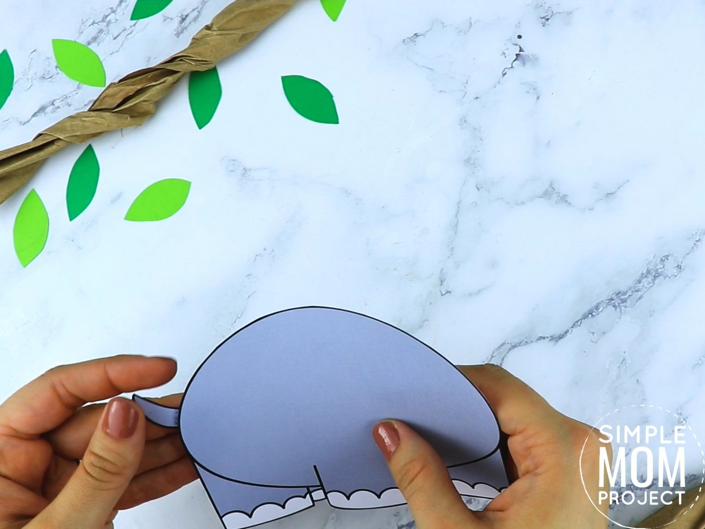 Free Printable Rhino Craft for preschoolers, toddlers and kindergartners