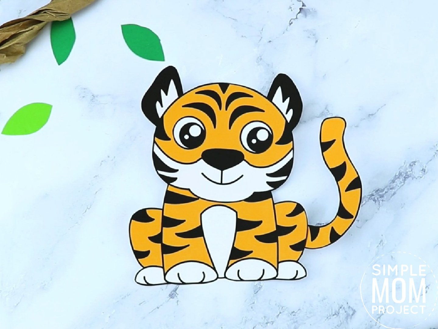 Free Printable tiger Craft for preschoolers, toddlers and kindergartners