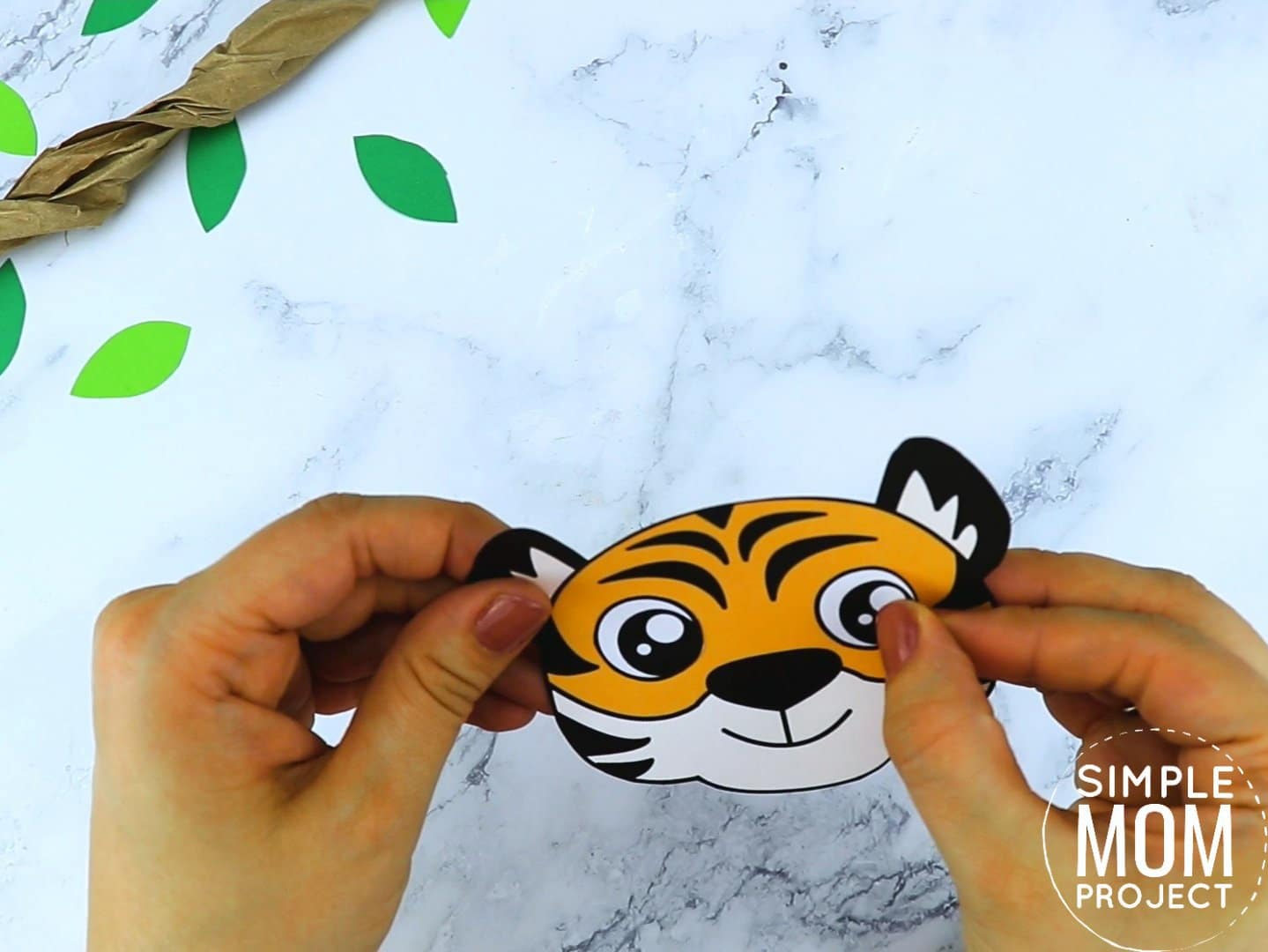 Free Printable tiger Craft for preschoolers, toddlers and kindergartners