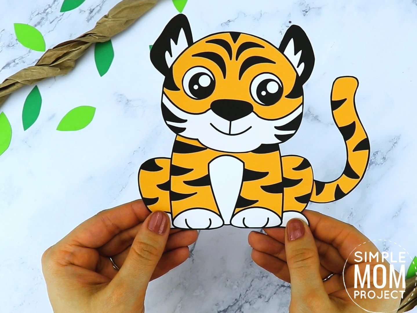 Free Printable tiger Craft for preschoolers, toddlers and kindergartners