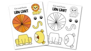 Lion Cut and Paste Craft for Toddlers, Preschoolers and Kindergarteners Convertkit