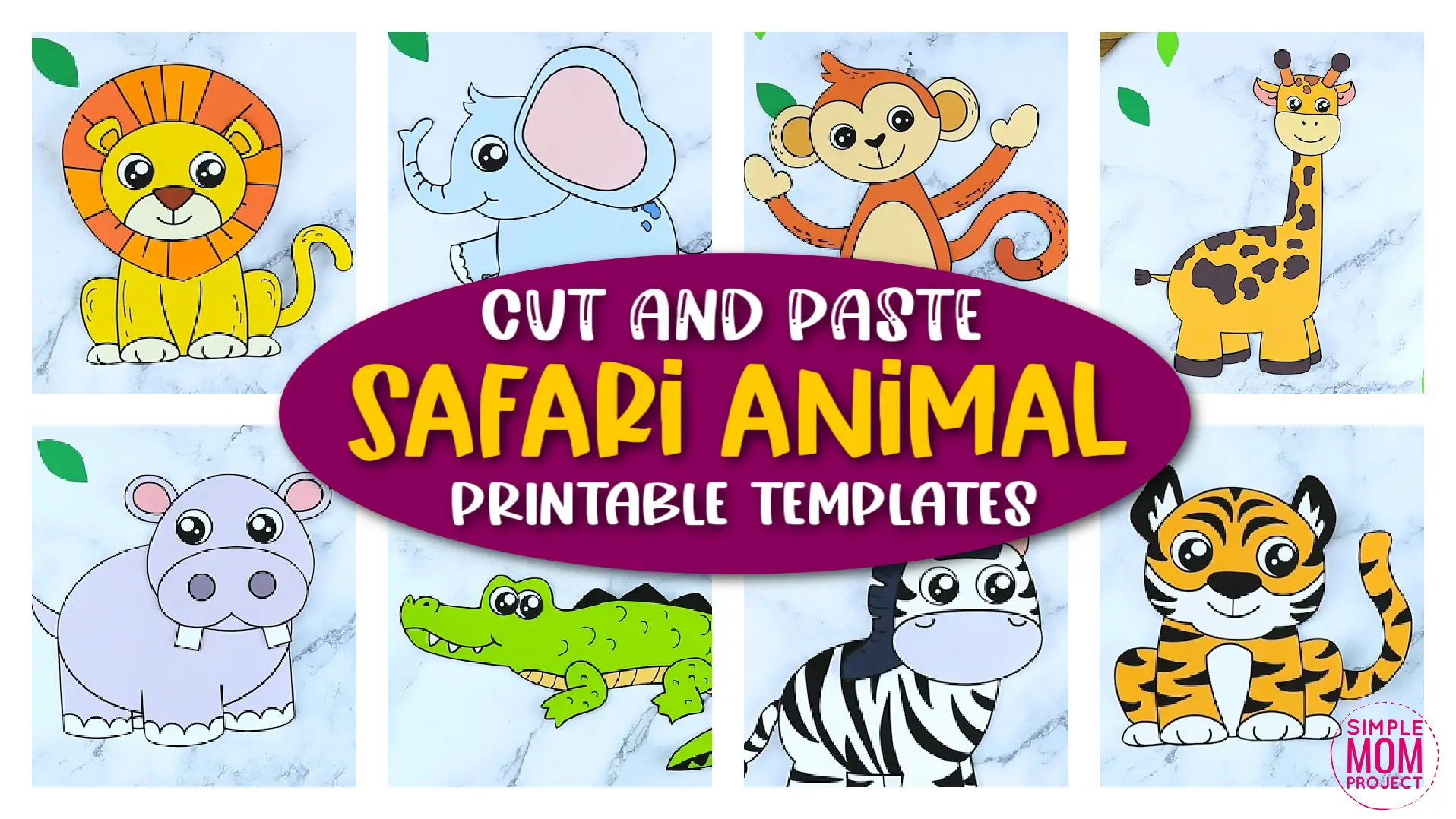 Looking for the best zoo animal character crafts for your kids? These easy jungle animal crafts have fun cut and paste templates to keep toddlers, preschoolers or even big kids amused for hours. Including our popular lion craft, zebra craft and tiger crafts and many more these are sure to be a big hit with your kids for fun craft activities or even homeschooling lessons. Click here to grab these awesome safari animal character craft templates today.