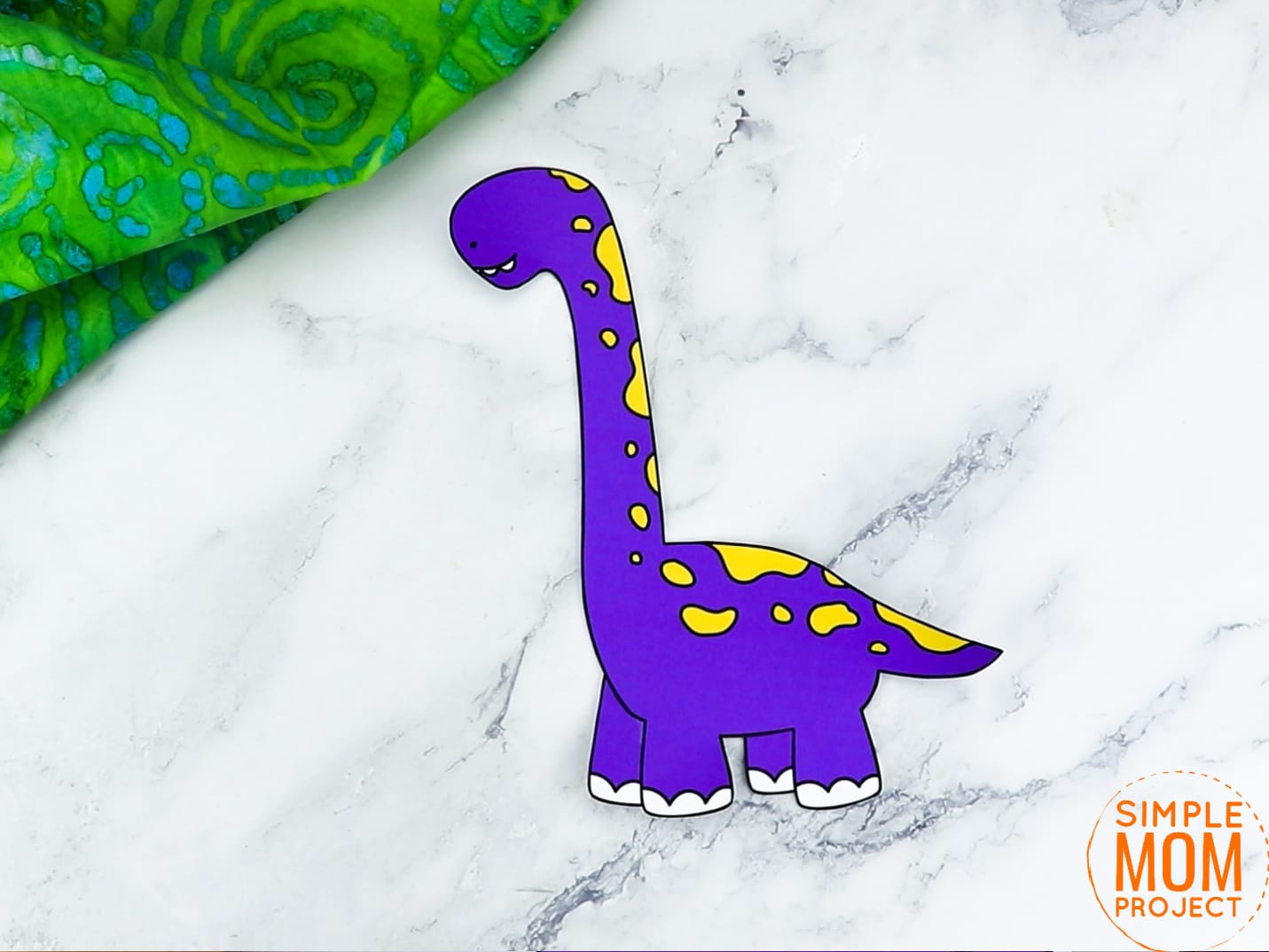 Free Printable Brachiosaurus Dinosaur Craft for Preschoolers, toddlers and kindergartners