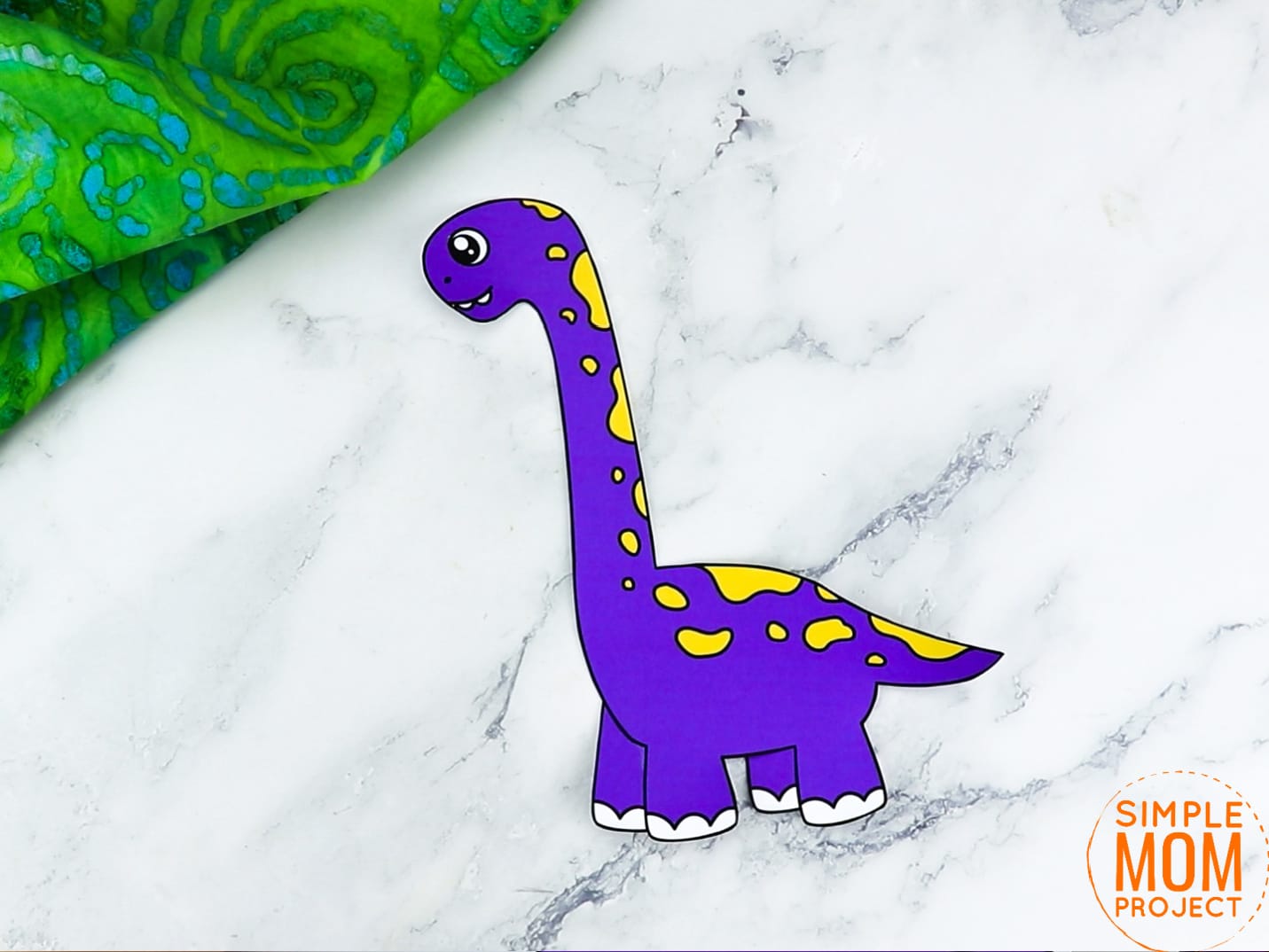 Free Printable Brachiosaurus Dinosaur Craft for Preschoolers, toddlers and kindergartners