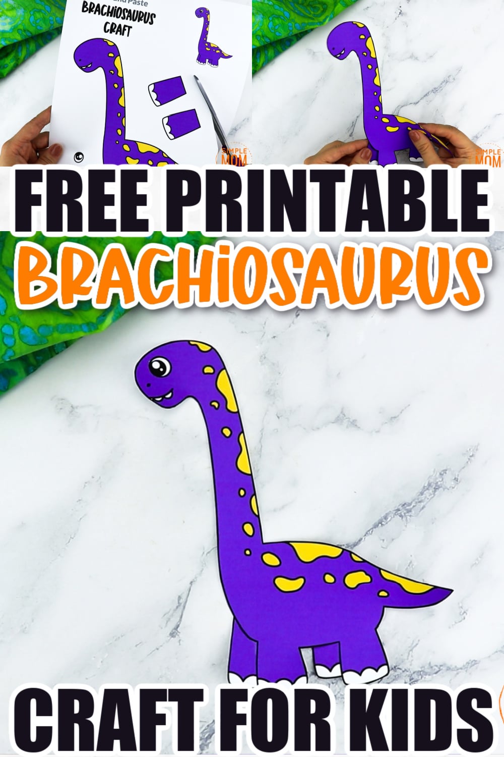 Do your kids love Jurassic Park? Check out this brachiosaurus craft! Your kids can use it as a drawing template for a paper plate craft or glue it to cardboard! Click now to download and print the free brachiosaurus dinosaur template now!
