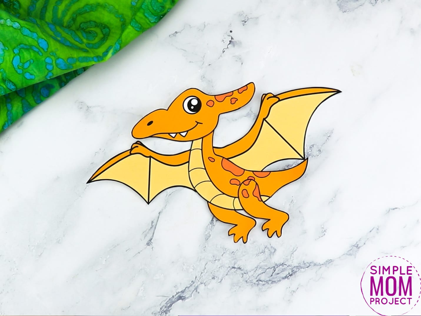 Free Printable Pterodactyl Dinosaur Craft for Preschoolers, toddlers and kindergartners
