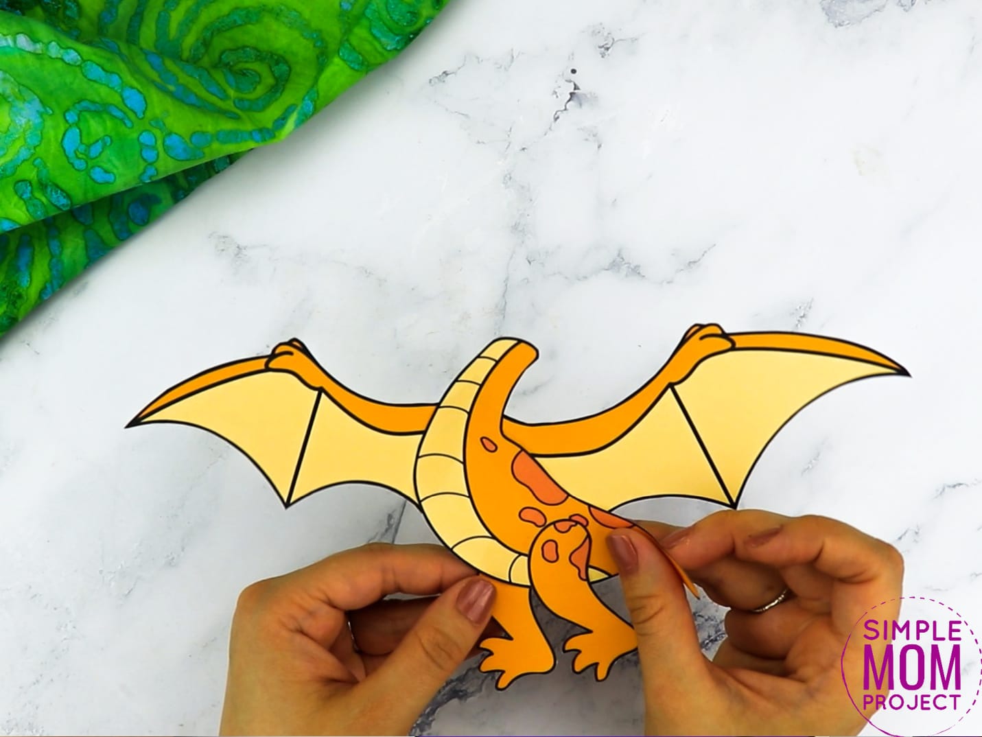 Free Printable Pterodactyl Dinosaur Craft for Preschoolers, toddlers and kindergartners