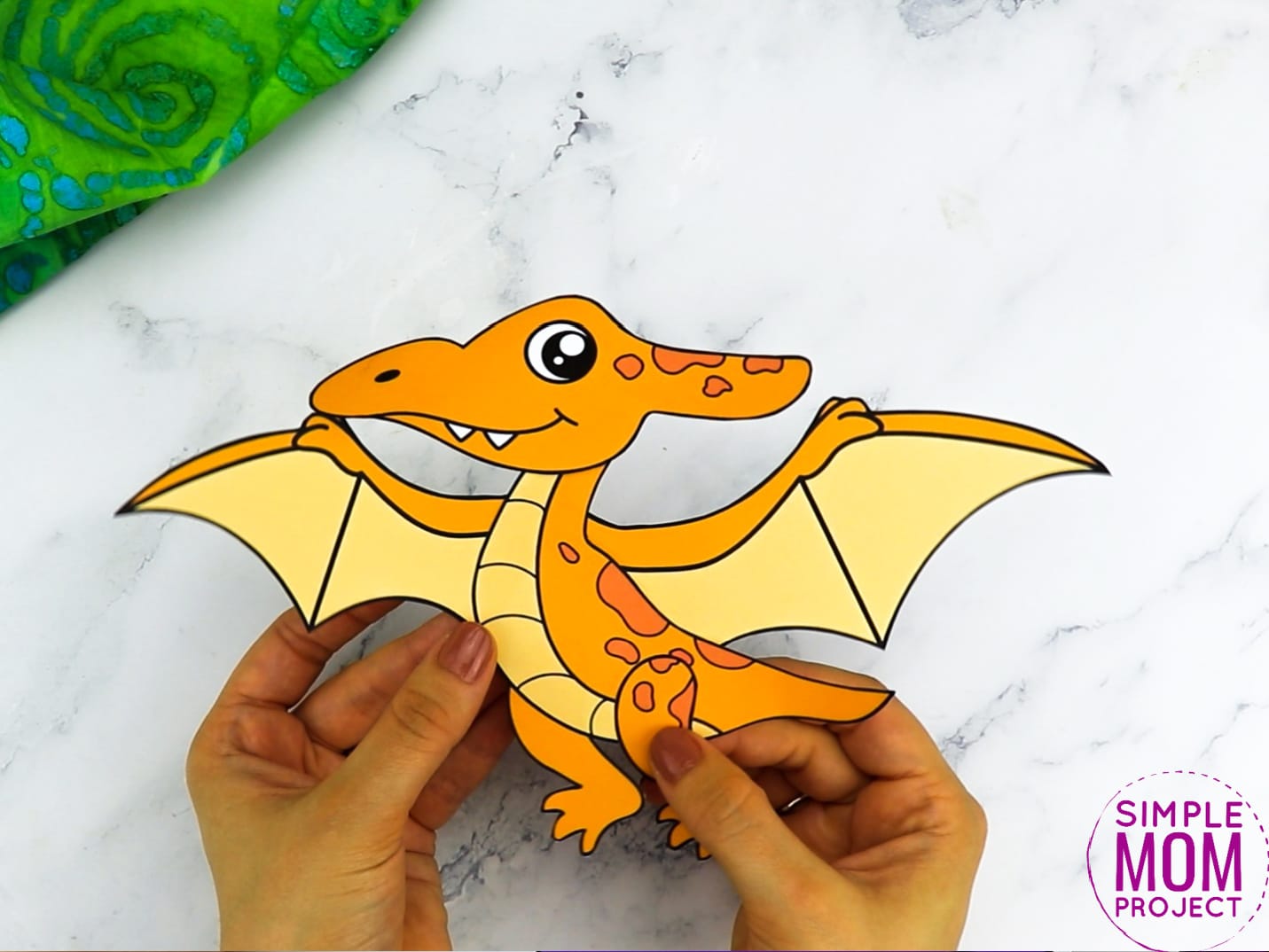 Free Printable Pterodactyl Dinosaur Craft for Preschoolers, toddlers and kindergartners