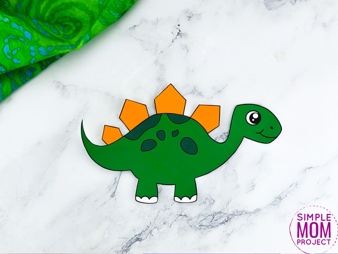 Free Printable Stegosaurus Dinosaur Craft for Preschoolers, toddlers and kindergartners