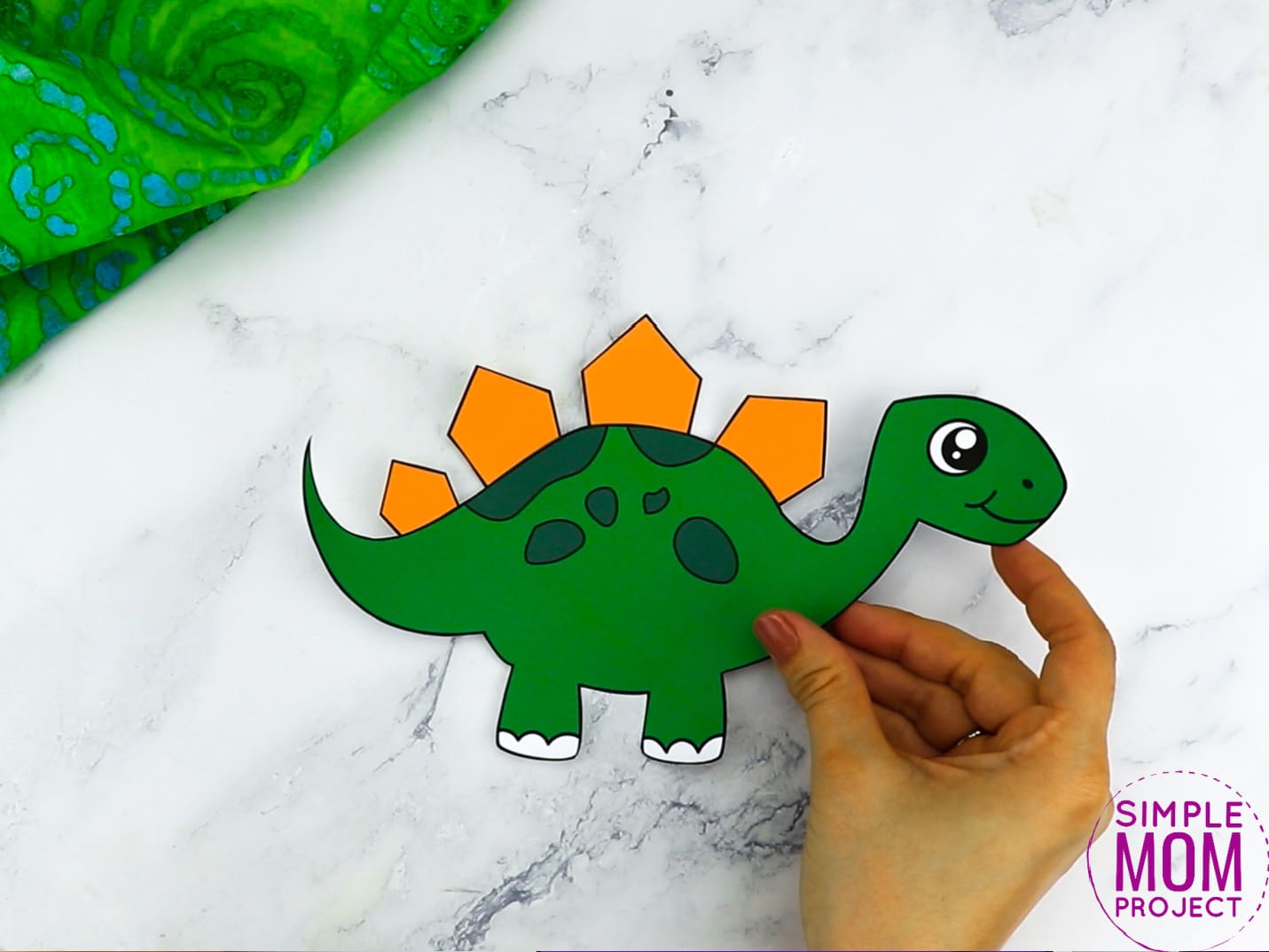 Free Printable Stegosaurus Dinosaur Craft for Preschoolers, toddlers and kindergartners