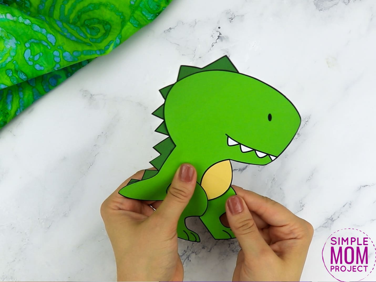Free Printable Trex Dinosaur Craft for Preschoolers, toddlers and kindergartners