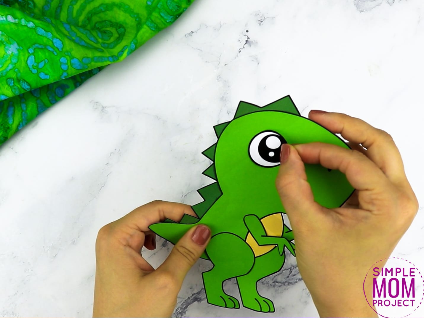 Free Printable Trex Dinosaur Craft for Preschoolers, toddlers and kindergartners