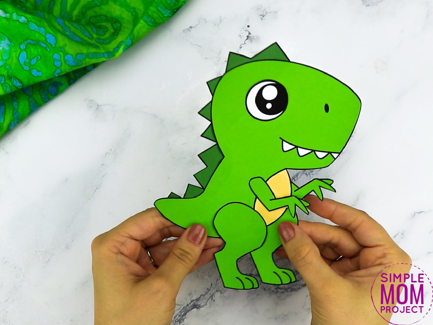 Free Printable Trex Dinosaur Craft for Preschoolers, toddlers and kindergartners