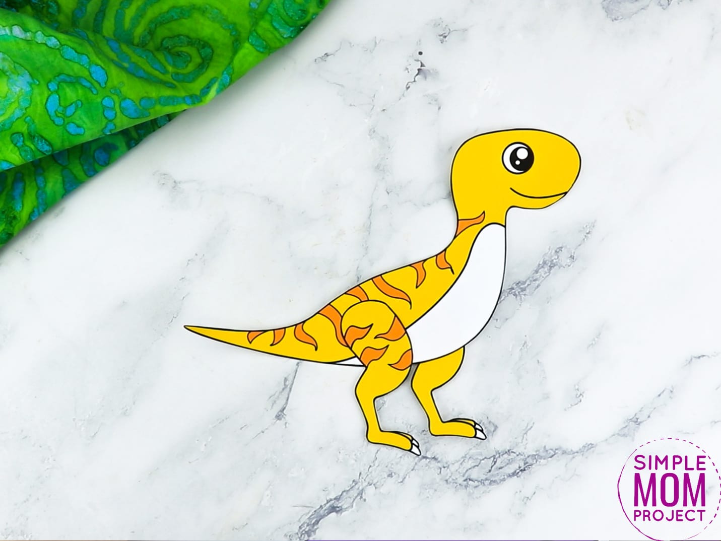 Free Printable Velociraptor Dinosaur Craft for Preschoolers, toddlers and kindergartners