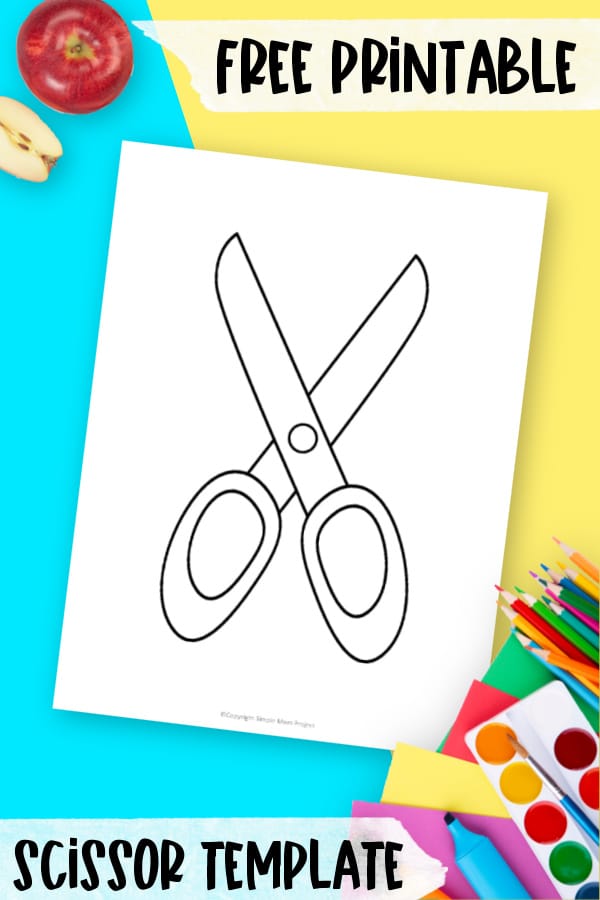 Are you teaching your kids to cut on the dotted line? Have fun drawing dots around this scissor template. They can use the dots or dashed lines in practicing their scissor cutting skills. Click and download and print this free scissor template today!