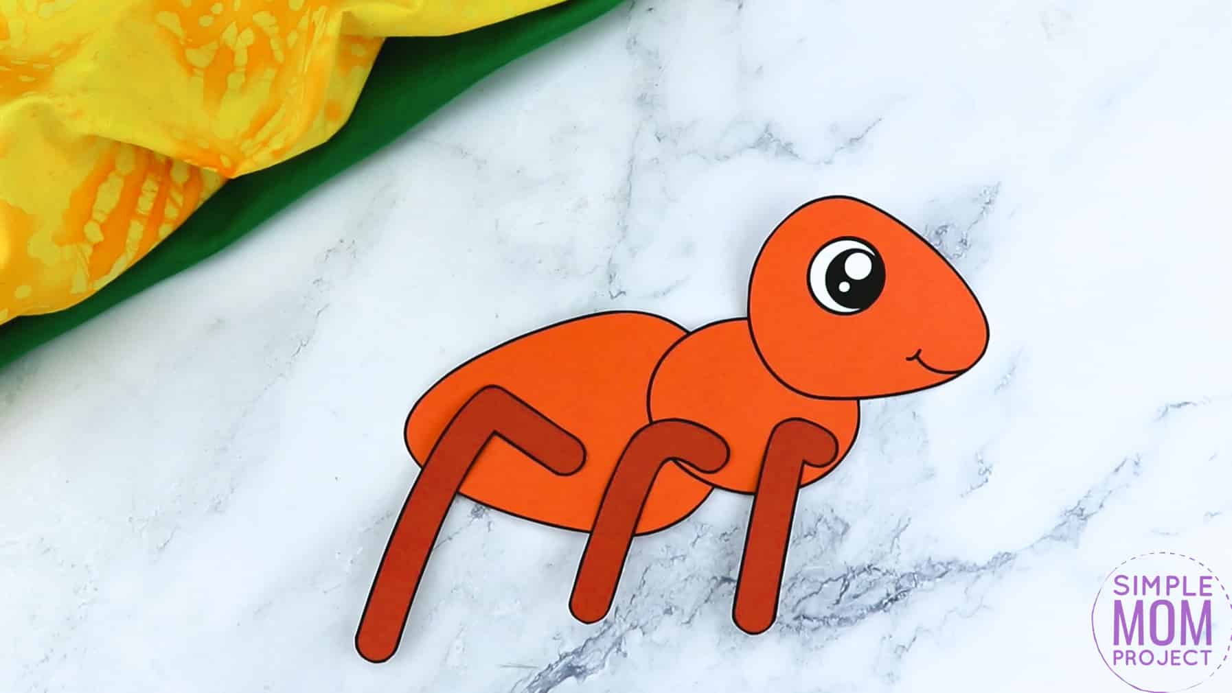 Free Printable Ant Craft for Kids, preschoolers and toddlers