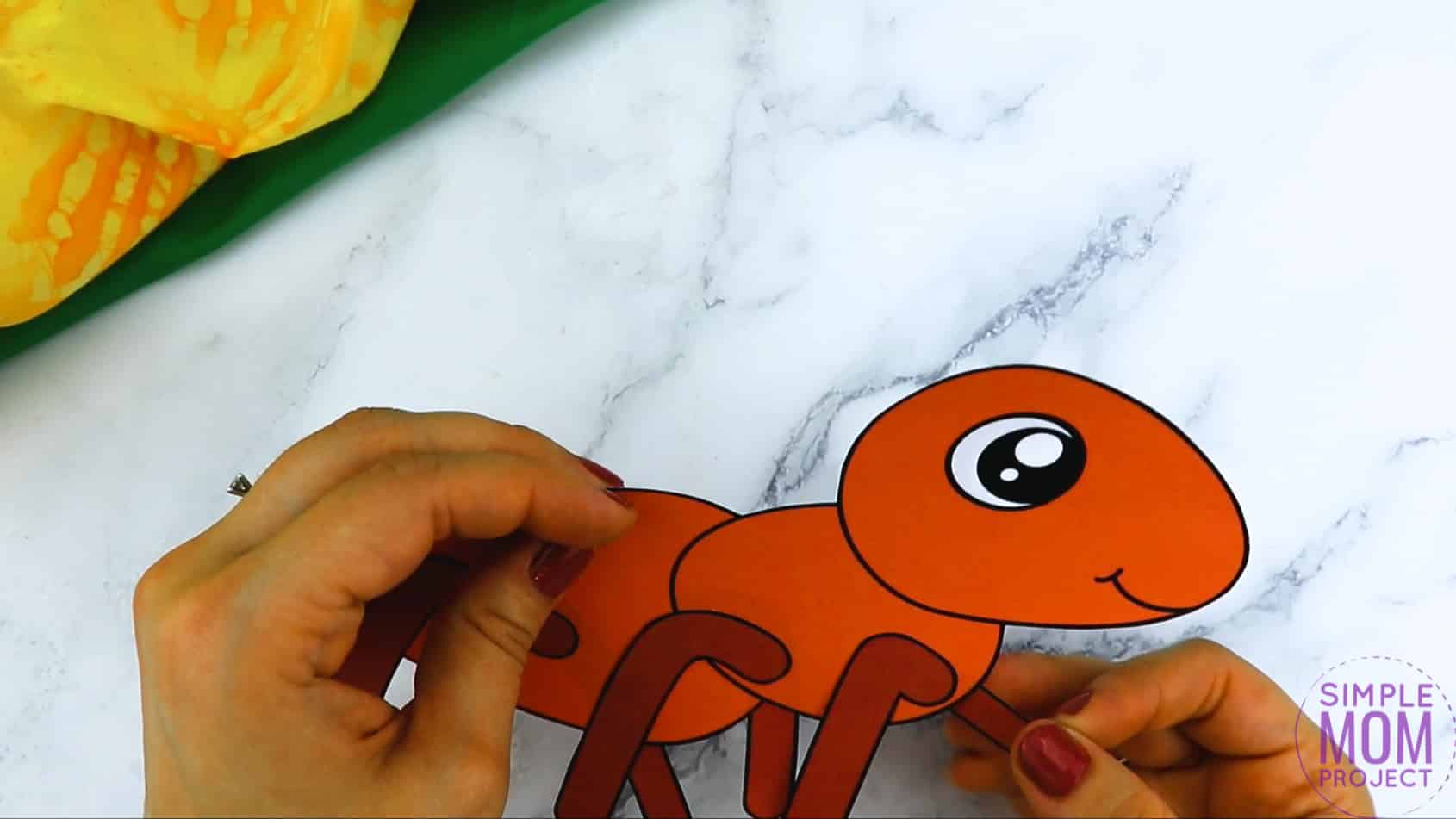 Free Printable Ant Craft for Kids, preschoolers and toddlers